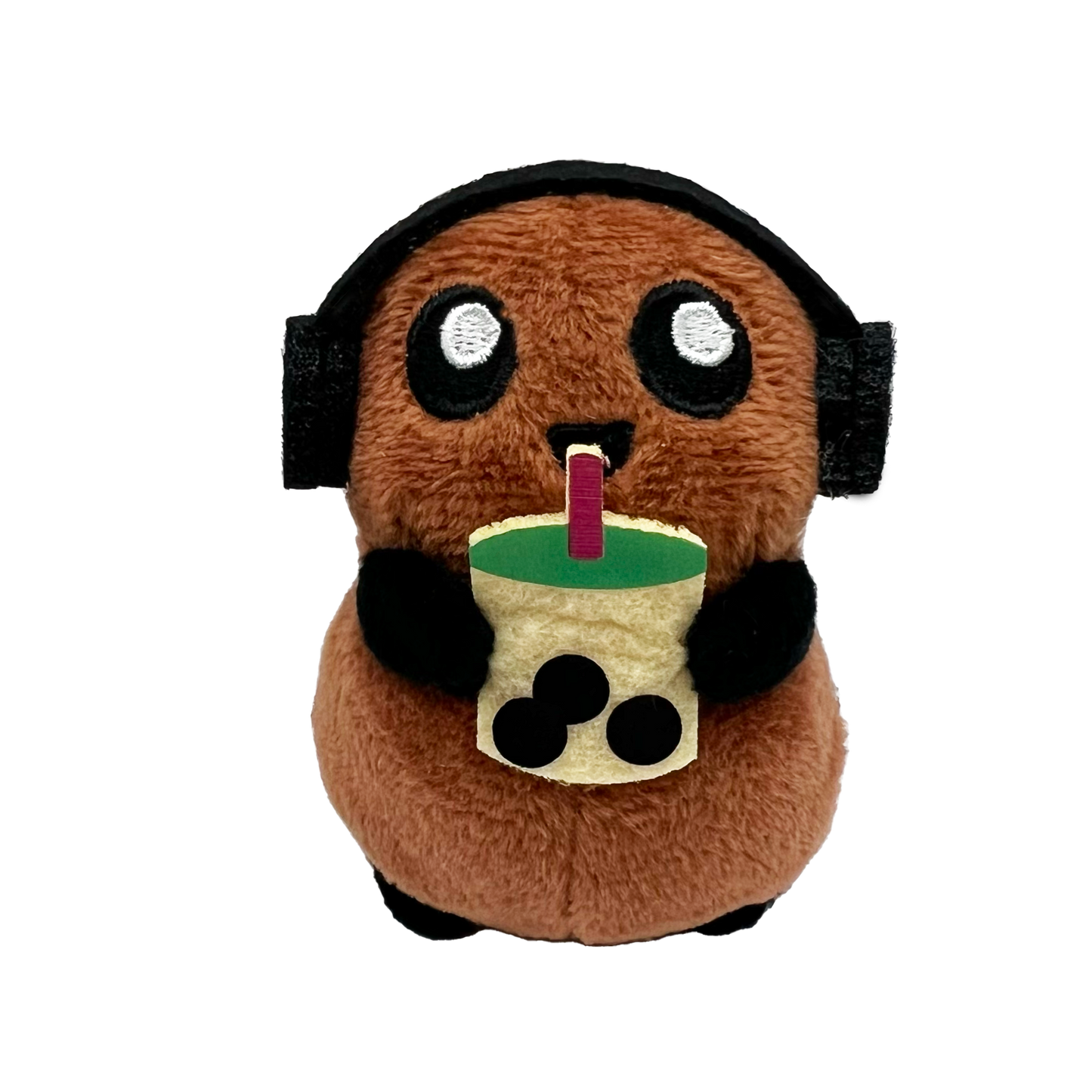 Tubby Nugget's Boba & Beats Plush Keychain