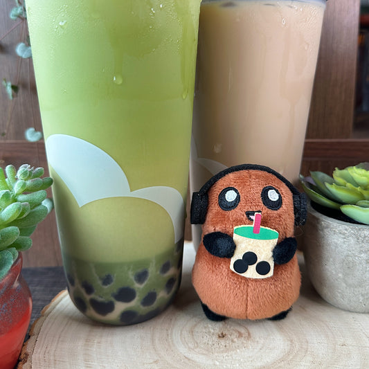 Tubby Nugget's Boba & Beats Plush Keychain