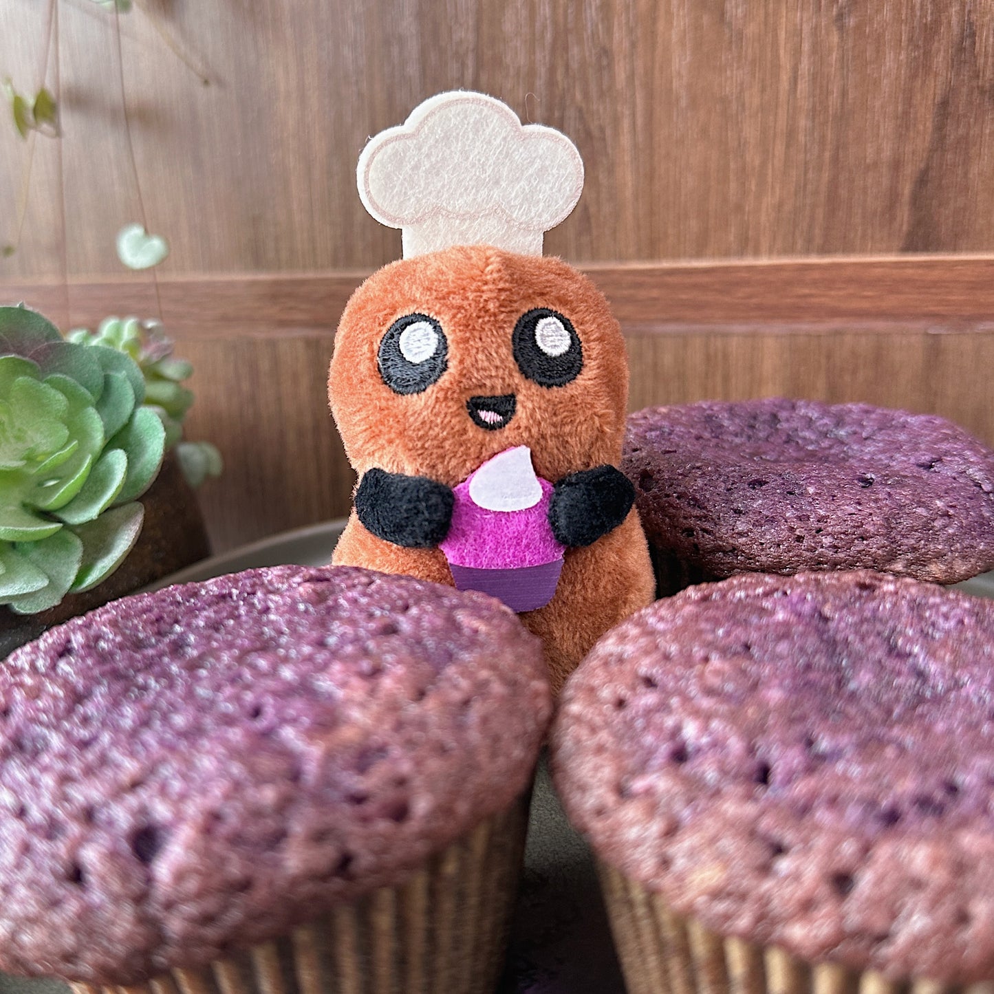 Tubby Nugget's Muffin Chef Plush Keychain